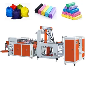 Hot Sale Flat-Open Plastic Hdpe Biodegradable Roll Bag Manufacture Making Machine Sealer Garbage Bags Rolls