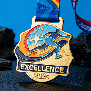 Medaglie e trofei di Karate per la maratona di nuoto sportivo di alta qualità medaglioni in metallo premiano medaglie di calcio personalizzate - Product Image 4