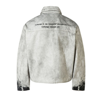 Veste de style américain rétro pour homme, motif Khatchatu, tendance automne/hiver, veste déchirée pour homme et femme