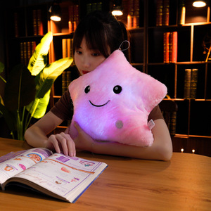 Coussin étoile lumineux LED créatif, rembourré en coton PP, oreiller en peluche <span class=keywords><strong>Kawaii</strong></span>, jouet décoratif fantaisie, cadeau d'<span class=keywords><strong>anniversaire</strong></span>, jouet en peluche anti-stress - Product Image 5