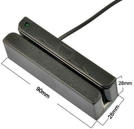 Factory Price All Three Tracks Mini Portable USB Desktop Magnetic Stripe Reader MSR Card Reader for POS System