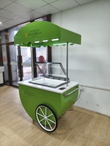 Carrello Elettrico Commerciale Mobile per Gelati - Portatile, Resistente alla Ruggine, in Acciaio Inossidabile per Negozi di Alimentari - Product Image 6