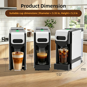 Machine à café expresso monodose pour capsules K-Cup Nes Original DG et café moulu, réservoir de 34 oz, 7 réglages de débit d'eau, usage hôtelier - Product Image 2