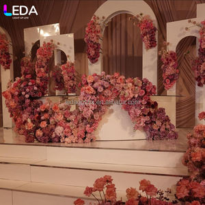 Arche de fleurs de mariage en métal de haute qualité LEDA, support pour décorations de scène de mariage et événements festifs - Product Image 4