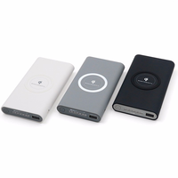 Cadeau promotionnel Chargeur sans fil Banque d'alimentation portable Batterie externe sans fil 10000 Mah