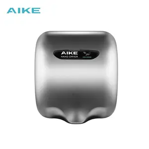 AIKE AK2800B fabricante profesional Durable de acero inoxidable automática de alta velocidad secador comercial para cuarto de baño