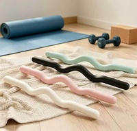 Barre de fitness en silicone multicolore personnalisée pour l'exercice de Pilates et le renforcement musculaire complet du corps