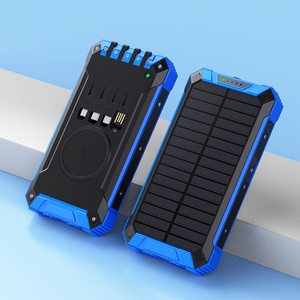 Batterie externe <span class=keywords><strong>solaire</strong></span> sans fil 20000 mAh grande capacité <span class=keywords><strong>pour</strong></span> téléphone portable, idéale <span class=keywords><strong>pour</strong></span> l'extérieur - Product Image 6