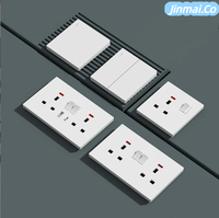 Fabricant d'interrupteurs muraux Commerce extérieur transfrontalier Prise d'interrupteur standard britannique 13A Usine de panneau de prise USB multifonction