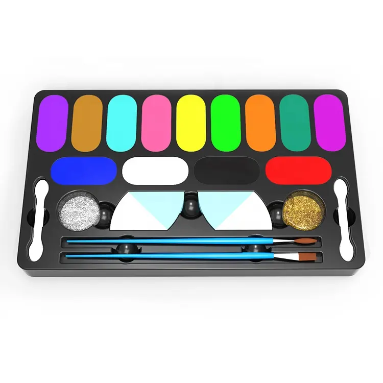 OEM Factory Price Play Clown Costume Party Makeup Palette Face Paint Body Painted Neon Face Paint Kit Neon Body Painting