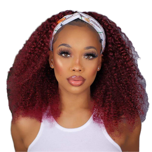 Nouvelle conception Perruque bandeau ondulée longue de 18 pouces en cheveux humains vierges brésiliens, densité 150%, sans colle, sans dentelle - Product Image 1