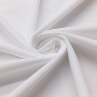 Delantex Fashion Top blanc GSM 200 tissu pour élastique DTY simple brosse tricot Poly Spandex Jersey tissu échantillon gratuit
