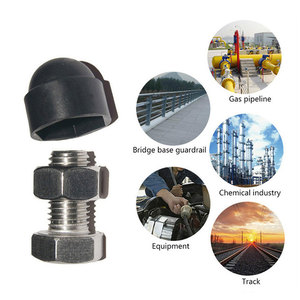 M4 M5 M6 M8 M10 बोल्ट नट डोम प्रोटेक्शन कैप अधिकांश कारों के लिए प्लास्टिक ब्लैक एक्सपोज़्ड हेक्सागोन डोर प्रोटेक्टिव कैप को कवर करता है - Product Image 6