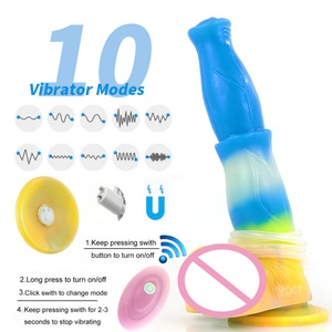 Nuevo Vibrador Inalámbrico con Forma de Pene de Caballo, Dildos de Fantasía, Tapón Anal Luminoso, Masturbadores Femeninos, Juguetes Sexuales para Adultos - Product Image 2