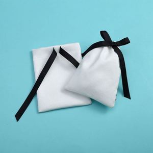 Bolsa de Almacenamiento de Joyas de Franela de Algodón con Cierre de Cordón, Estilo Minimalista, Tamaño 8*10, Modelo 051, Suministro Directo de Fábrica - Product Image 3