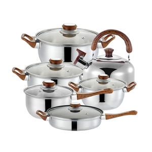 Nuovo Set di pentole in acciaio inox 12 pezzi con manico bollitore pentole combinazione - Product Image 2