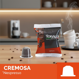 Set di 100 Capsule Toraldo CREMOSA Compatibili con Nespresso, Monouso in Alluminio, Metallo, Plastica, Ceramica 0.13/Capsule - Product Image 3