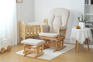 Meubles de chambre d'enfant, base en bois, tissu rembourré, fauteuil à bascule pour salon et chambre d'enfant - Product Image 6