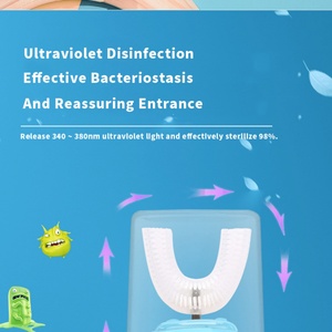 Cepillo de Dientes Eléctrico Sónico Inteligente Automático para Niños en Forma de U con 3 Modos, Cerdas Suaves, Resistente al Agua IPX7, Carga Inalámbrica - Product Image 5