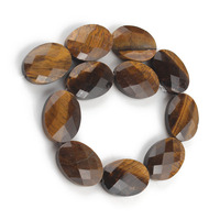Cuentas de Piedra Ovaladas Facetadas de Cristal Natural de 13x18 mm, Hilo de Cuentas de Piedras Preciosas en Forma de Lágrima para la Fabricación de Joyería DIY, 20 cm, 8 Pulgadas