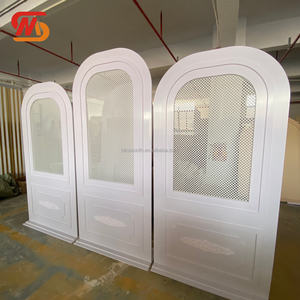 ฉากหลังงานแต่งงานอะคริลิคแบบโค้งครึ่งวงกลม ดีไซน์ใหม่ สวยหรู ผลิตจาก PVC สำหรับตกแต่งเวที - Product Image 4