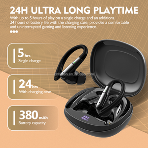 Digitale display handsfree oordopjes met oorhaak, Hifi <span class=keywords><strong>Bass</strong></span>, draadloos, 5.3 IPX5 waterdicht, sport oordopjes - Product Image 2