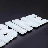 Enseignes lumineuses LED en acrylique en gros, lettres en acrylique 3D personnalisées de grande taille pour l'extérieur, enseignes lumineuses LED