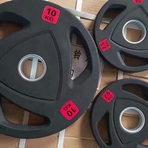 Factory Direct <strong>Sales</strong> Commercial Gym Fitness Training Barbell Discs /<strong>plate</strong> 3 Holes Black <strong>Rubber</strong> <strong>Coated</strong> <strong>Weight</strong> <strong>Plate</strong> - Product Image 5
