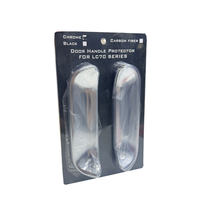 YBJ Nouvelle poignée de porte en fibre de carbone avec garniture chromée 100 % testée pour Land Cruiser FJ70/76/79 2007-2021 LHD/RHD LC79