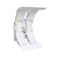 Pince à rouleaux de papier en acier robuste pour chariot élévateur, rotation hydraulique à 360 degrés, capacité de 1700 kg à 2700 kg pour chariot élévateur de 1 à 8 tonnes