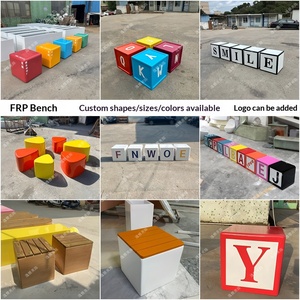 Fiberglass Irregular-<b>shaped</b> Stool Shopping Mall Rest Chair Outdoor Park Public Seat Kindergarten Children's Area Guangdong-made - Product Image 5