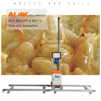 Impresora de Pared Inteligente con IA, 4K, con Ruedas, Impresora Vertical de Inyección de Tinta UV para Exteriores