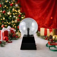 Lampe Plasma Sphérique Lumineuse à Décharge Statique avec Service de Logo Personnalisé pour Noël, Événements Festifs et Décoration de Bureau Domestique