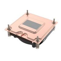 COOLSERVER 1700 Pur Cuivre Mince Dissipateur de Chaleur Nouveau Refroidissement par Air Pâte Thermique 4Pin Connecteur 3Pin PWM pour Intel CPU Server Fan