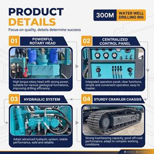 Plataforma de Perforación Hidráulica para Pozos de Agua, de Amplia Aplicación, 300M de Profundidad, para Agricultura, Minería y Uso Doméstico en Qatar y Kuwait - Product Image 6