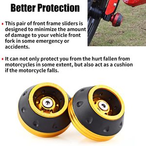 Protection anti-collision pour fourche de moto et scooter, protection rigide pour motocross, protection de roue, protections de cadre et de carrosserie pour moto - Product Image 2
