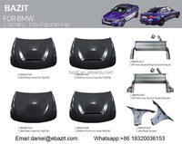 Extensions latérales de lèvre avant noires brillantes M3 M4 F80 F82, diffuseur arrière F80, séparateur avant pour BMW