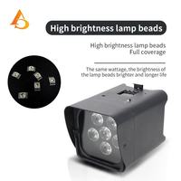 AICPOSE Contrôle DMX Scène 6x18w Éclairage sans fil à batterie avec Flight Case Rgbwa UV Batterie Par Lights