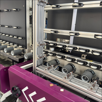 Ligne de production automatique de verre isolant à double vitrage Warm Edge Super Spacer, moteur 31KW, remplissage gonflable au gaz argon