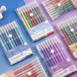 Set di 9 Penne Gel Colorate Serie Morandi Baiyi per Studenti, Ideali per Appunti, Graffiti e Disegno - Product Image 3