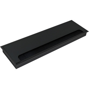 Boîte à câbles en alliage d'aluminium Resonance, largeur 80/100/120 mm, avec couvercle rabattable pour la gestion des câbles de bureau - Product Image 2