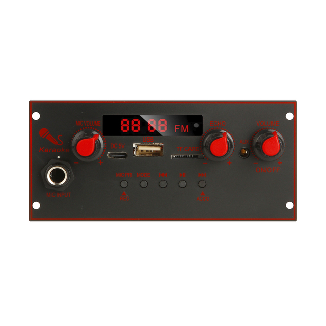 10W Amplifier DC 5V MP3 WMA Decoder Board Microphone Audio USB TF Radio 10W FM Receiver Car Music 10W MP3 Recording