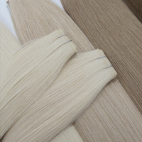 Nouvelles extensions de cheveux Geniuse Weft Machine Double Weft de haute qualité, 100% cheveux vierges russes non traités