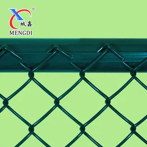 גדר תיל ציקלון שרשרת קישור רשת יהלום מגולוונת PVC באיכות גבוהה