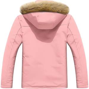 Chaqueta de esquí impermeable para mujer Moerdeng, abrigo de nieve cálido con capucha para invierno, aislamiento sintético a prueba de viento, color rosa, talla S - Product Image 6