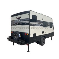 Remorque de voyage professionnelle en aluminium pour camping-car, conforme aux normes des camping-cars et motorhomes, capacité de couchage 2 personnes, double poste de couchage, pour applications extérieures.