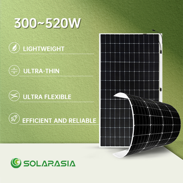 On Sale Flexible Solar Panels 300w 400 Watt 500w 520w 1000w Cigs Flexible Monocrystalline Thin Film Solar Panel for Home