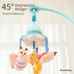 Samtoy Musical Télécommande Lit Cloche Cintre Rotatif Doux Poupée Feutre Abs Bébé Berceau Mobile pour 3M + Infant - Product Image 3