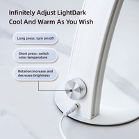 Lampe de table pliable en demi-lune LED pour la beauté à la maison pour les lampes de bureau de travail de salon de manucure