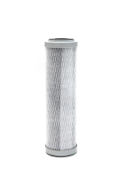 Cartouche de filtration d'eau domestique en bloc de charbon actif de noix de coco de haute qualité certifiée NSF avec capuchon bleu pour la réduction du chlore